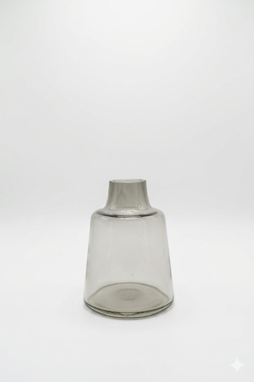 Smoky Gray Single Flower Vase