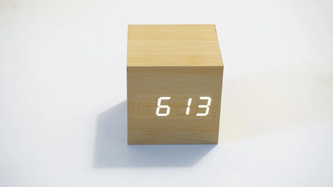 Wooden Alarm Clock