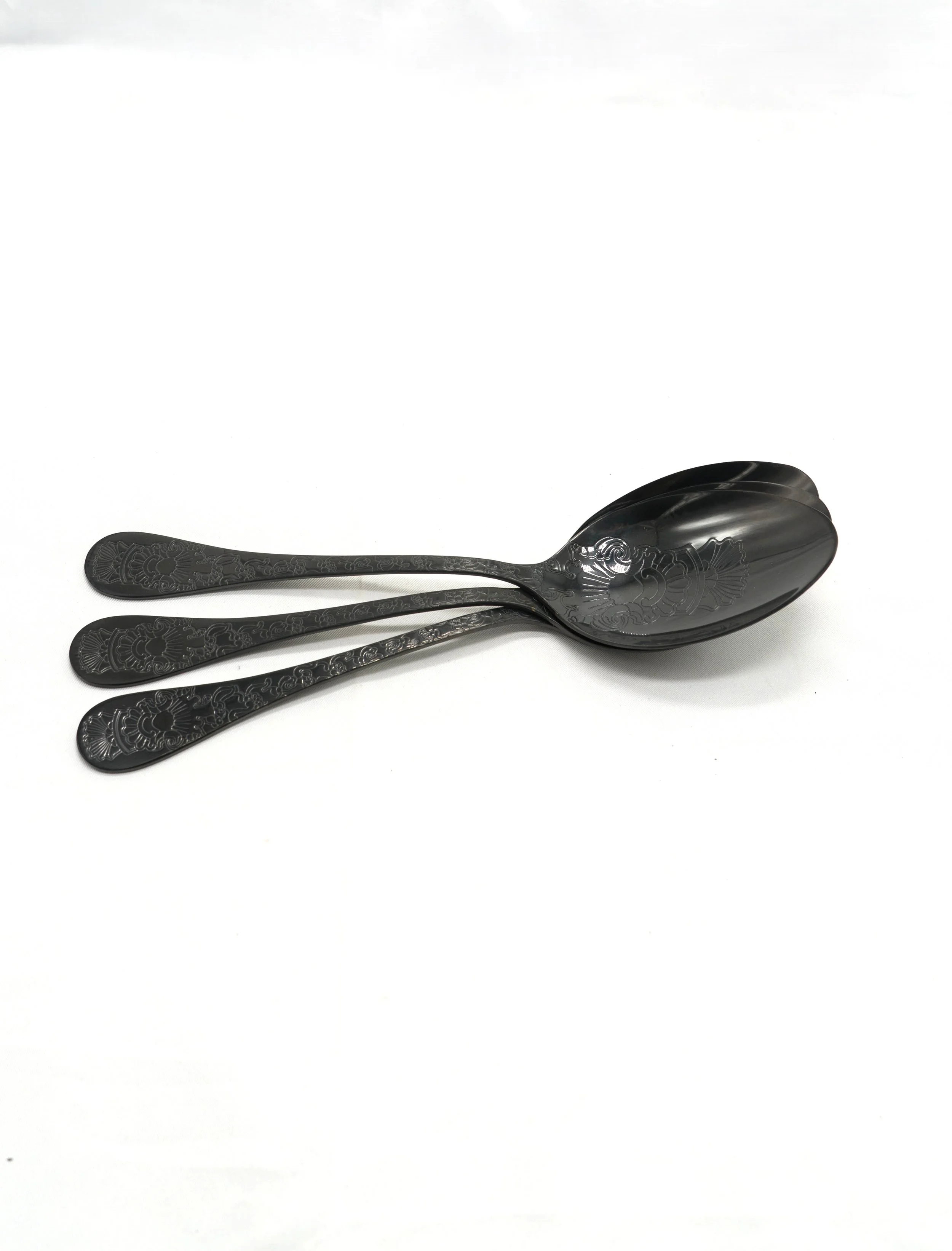Santa Marta Black Hall Geltex Canteen Serving Spoons