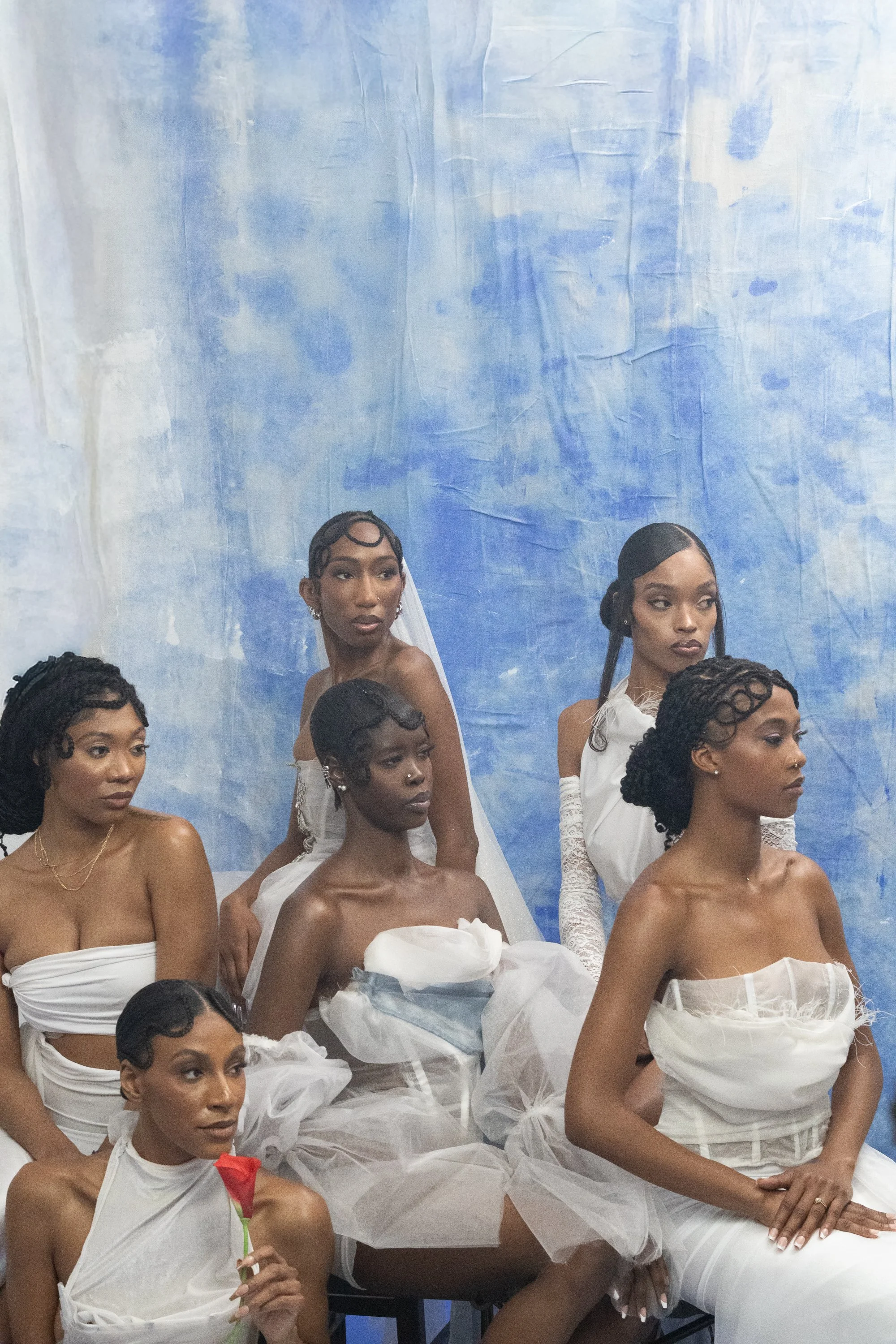 Michelle Delahousse bridal photoshoot BTS
