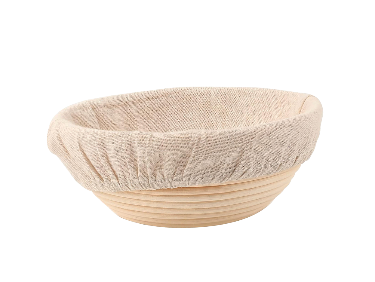 Wooden bowl with soft fabric lining