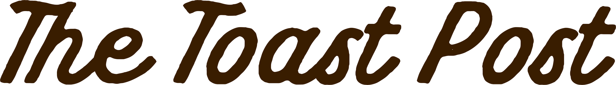 Text that says 'The Toast Post' in stylized, brown cursive font.