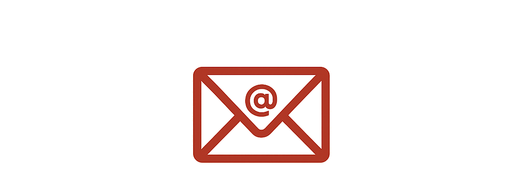 Icon of an envelope with an @ symbol inside, representing email.