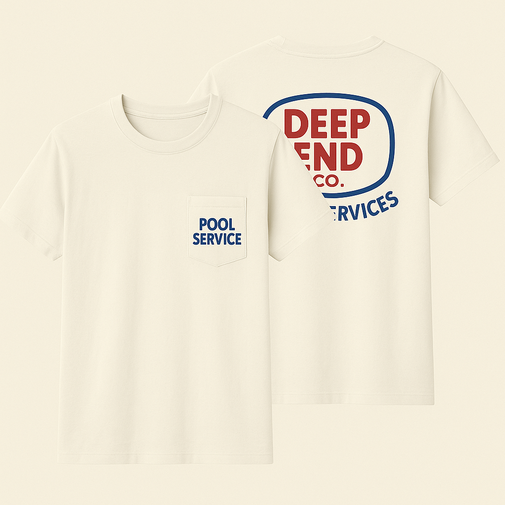 Pool Service Pocket Tee