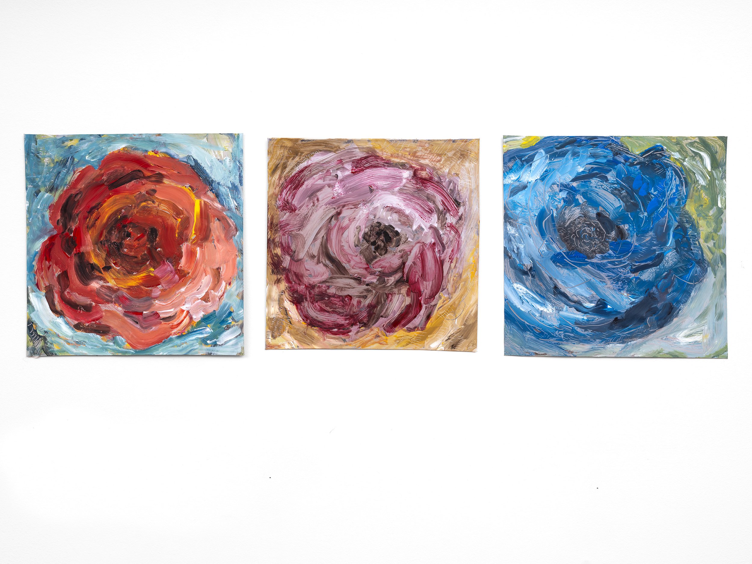 Untitled, 2023
triptych
metal sheets, acrylic paint
75cm x 25 cm