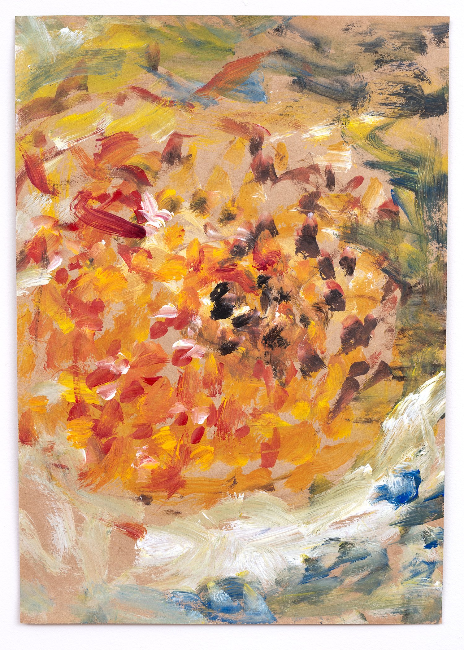 Untitled, 2024
Brown paper, acrylic paint
29.7 x 21 cm