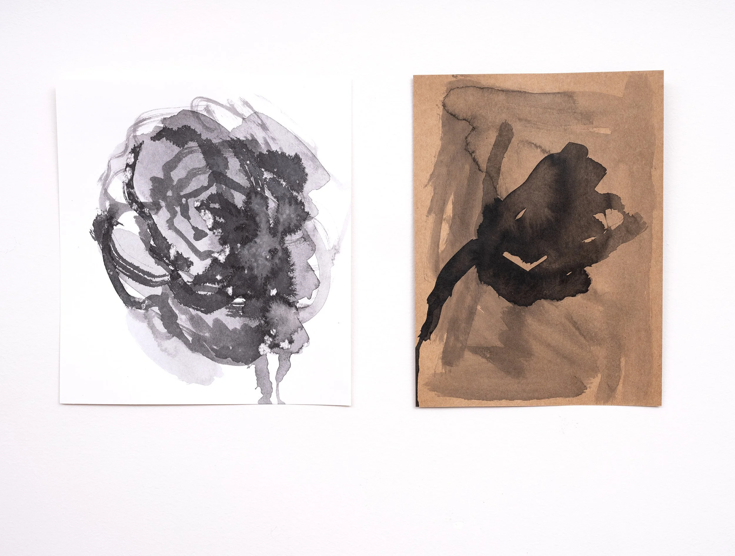 Flower studies
black ink, Stonehenge paper, brown paper
12 x 12cm, 14 x 10cm
