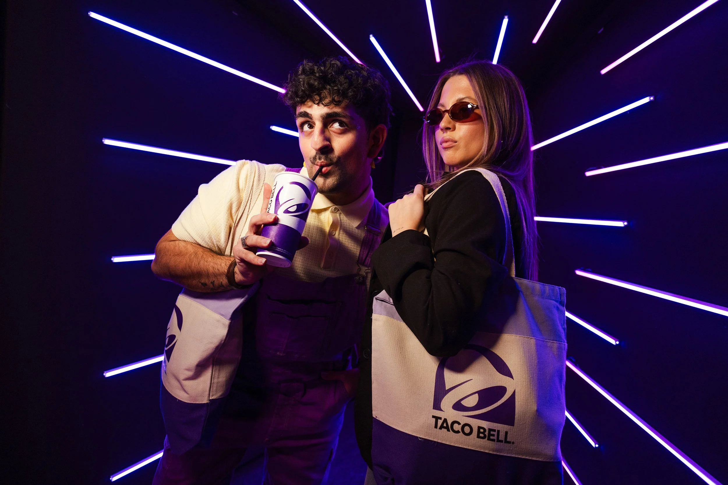 Guests at a Taco Bell brand event photographed by Seventh Wave.