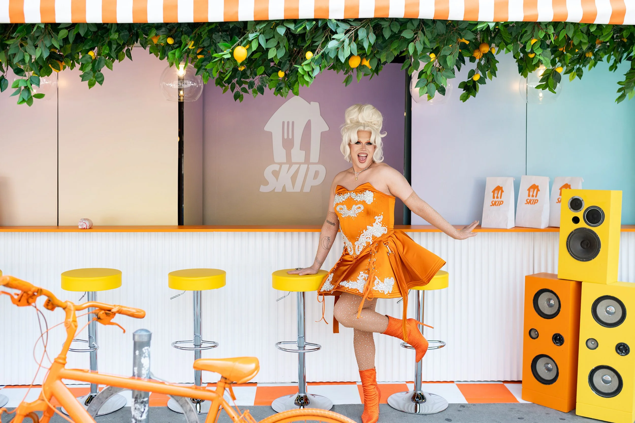 Talent at a Skip The Dishes brand event photographed by Seventh Wave.