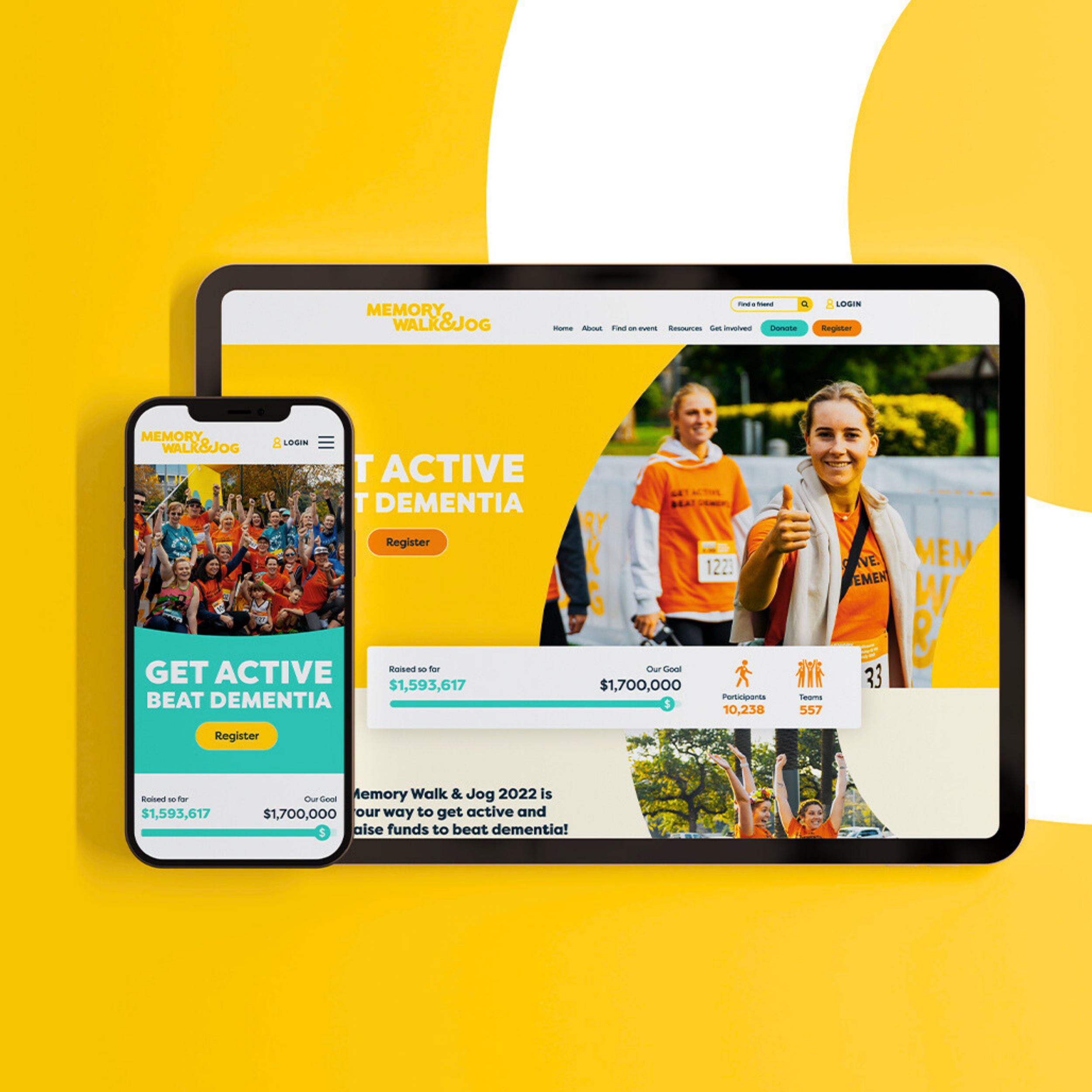 Designing a memorable brand and website for Dementia Australia's flagship fundraiser