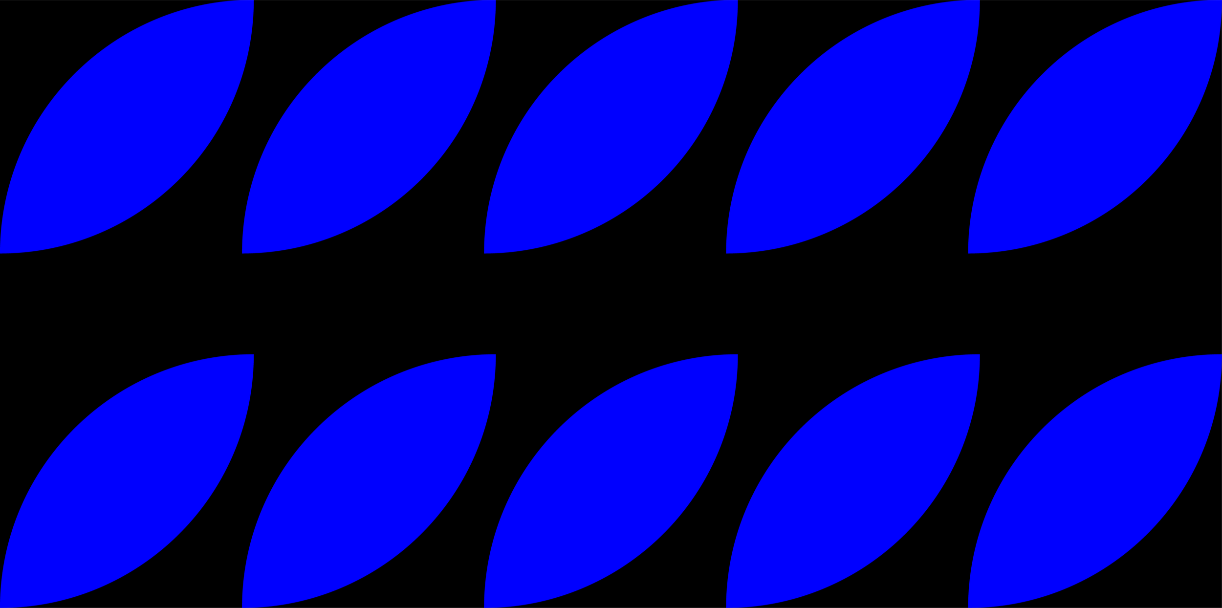 A pattern of blue elongated oval shapes on a black background, arranged in horizontal rows.