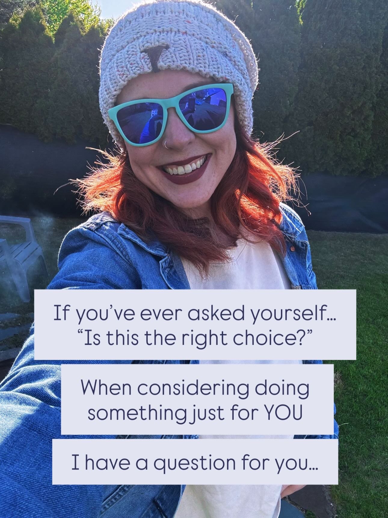 It&rsquo;s kind of wild how one small language shift can change everything.

From &ldquo;Is this the right thing to do?&rdquo;
to &ldquo;Is this aligned with who I am &amp; what I value?&rdquo;

That tiny shift is where we start loosening all the rig
