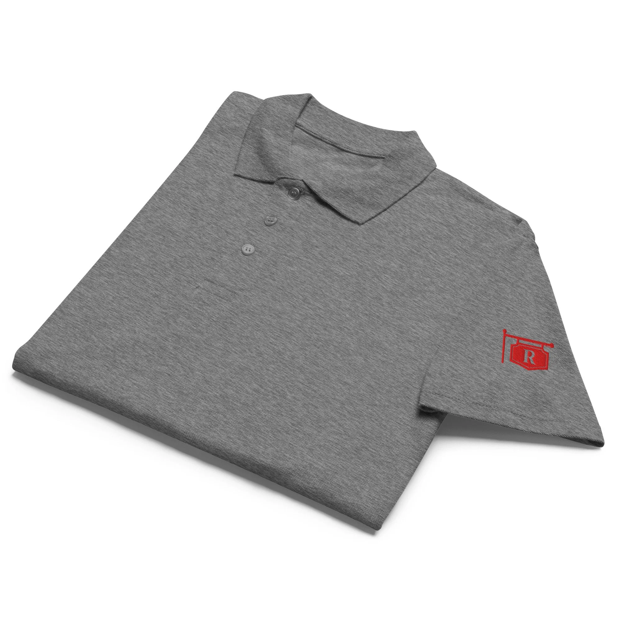unisex-premium-pique-polo-shirt-grey-melange-front-68c1ad82c8d88.jpg