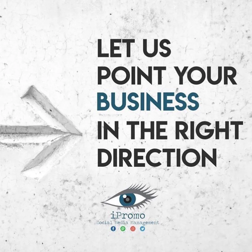 With 𝗯𝗿𝗮𝗻𝗱𝗶𝗻𝗴, 𝗰𝗼𝗻𝘁𝗲𝗻𝘁 𝗰𝗿𝗲𝗮𝘁𝗶𝗼𝗻, 𝗮𝗱𝘃𝗲𝗿𝘁𝗶𝘀𝗶𝗻𝗴 𝘀𝘁𝗿𝗮𝘁𝗲𝗴𝗶𝗲𝘀 𝗮𝗻𝗱 𝗺𝗮𝗻𝗮𝗴𝗲𝗺𝗲𝗻𝘁 of your social media platforms, iPromo can 'point your business in the right direction'... Contact us today...0411 236 202