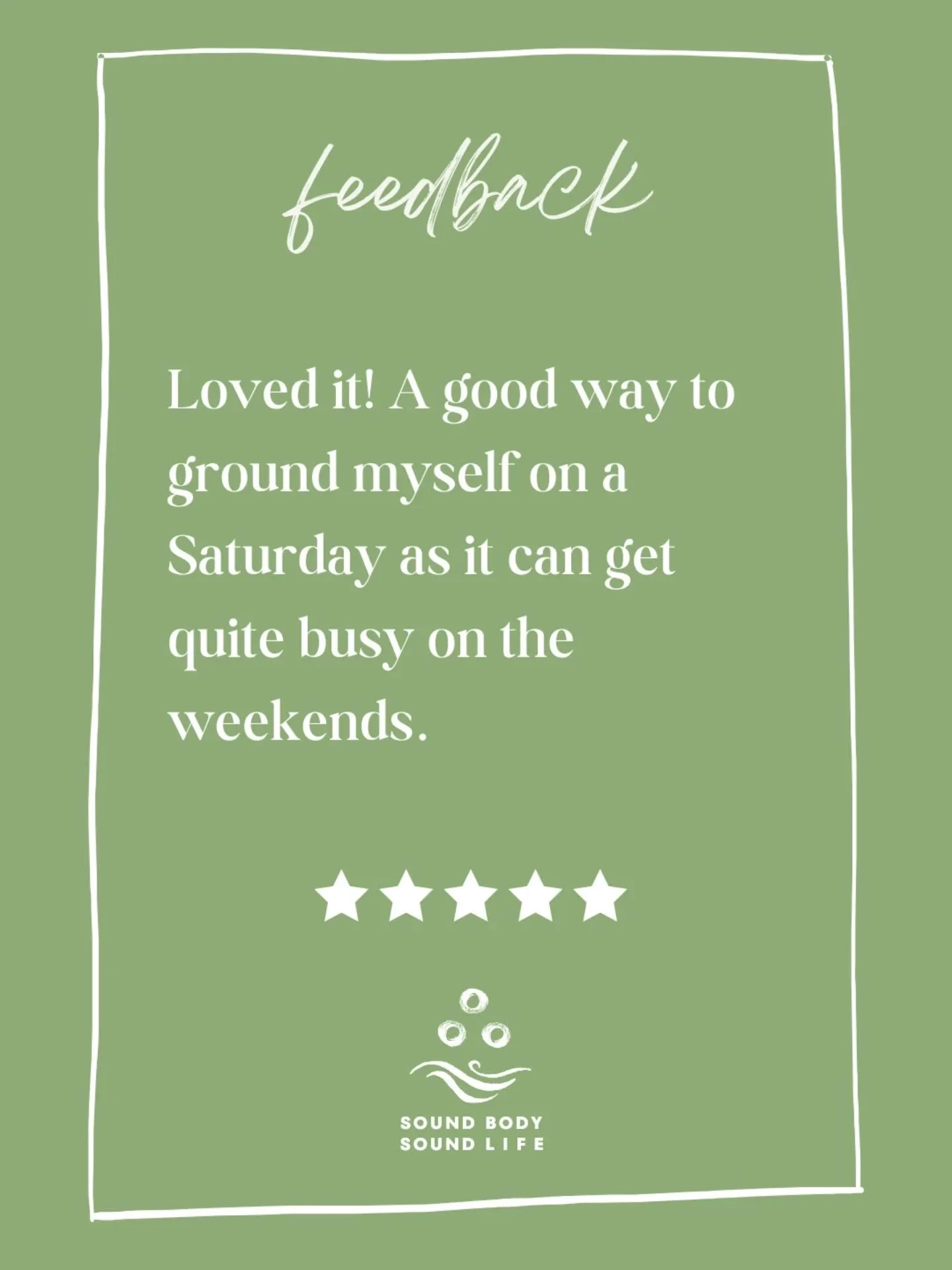 a wonderful feedback from past attendees 🐚

thank you for coming
thank you for giving us feedback 
thank you for being you ✨️

i am grateful to be able to share this practice 🙇🏻&zwj;♀️

#customerexperience #soundbath #soundmeditation #peterhesssin