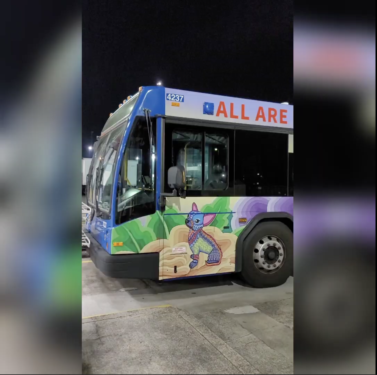 Trimet Bus Wrap: All Are Welcome