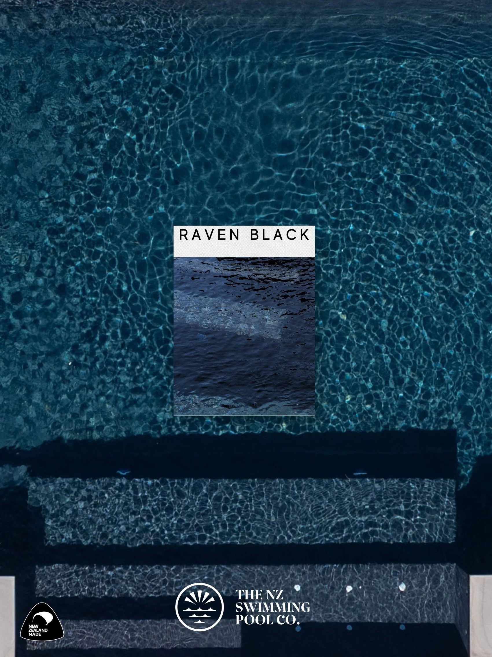 Raven Black Shimmer Pool Colour