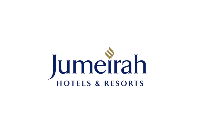 Jumeirah Hotels & Resorts logo with a gold flame icon above the text.