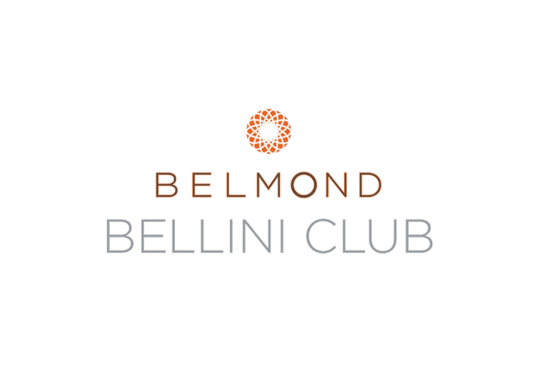 Logo for Belmond Bellini Club featuring a circular orange design above the words 'Belmond Bellini Club' in stylized text.