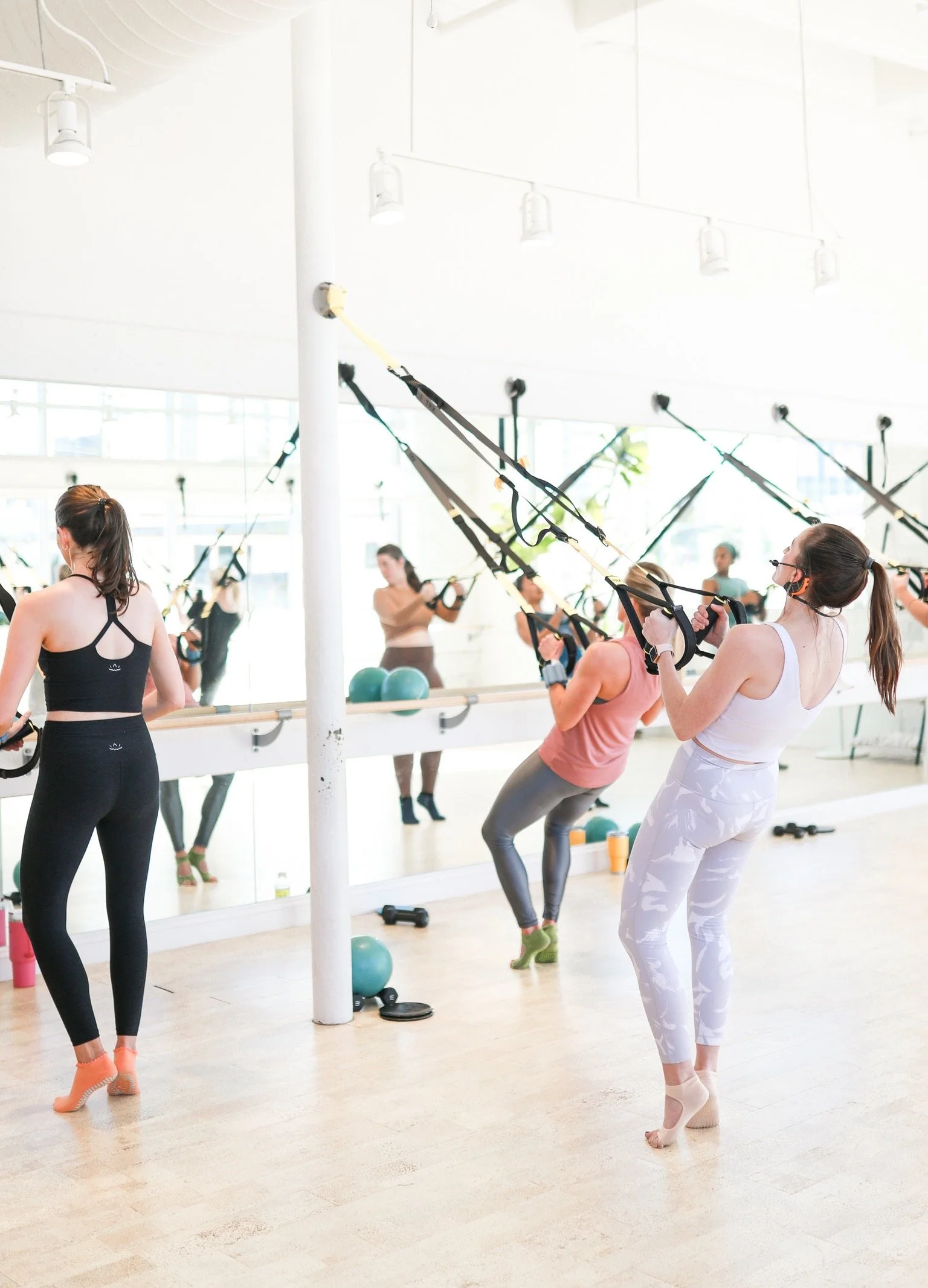 Fitness class at True40 Studio in Birmingham, Alabama