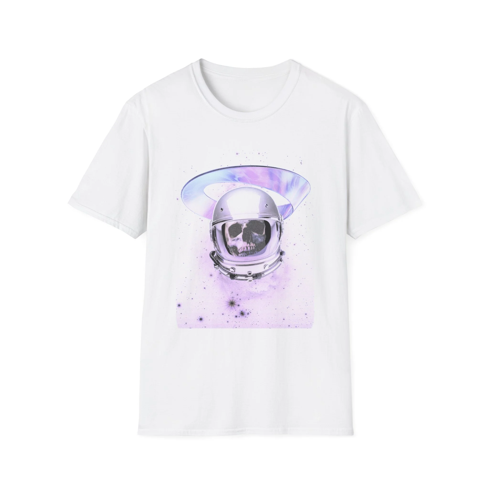 Astronaut Skeleton Skull In Subspace Tee Faded, Grunge Space Graphic, Cosmic Horror Art Shirt
