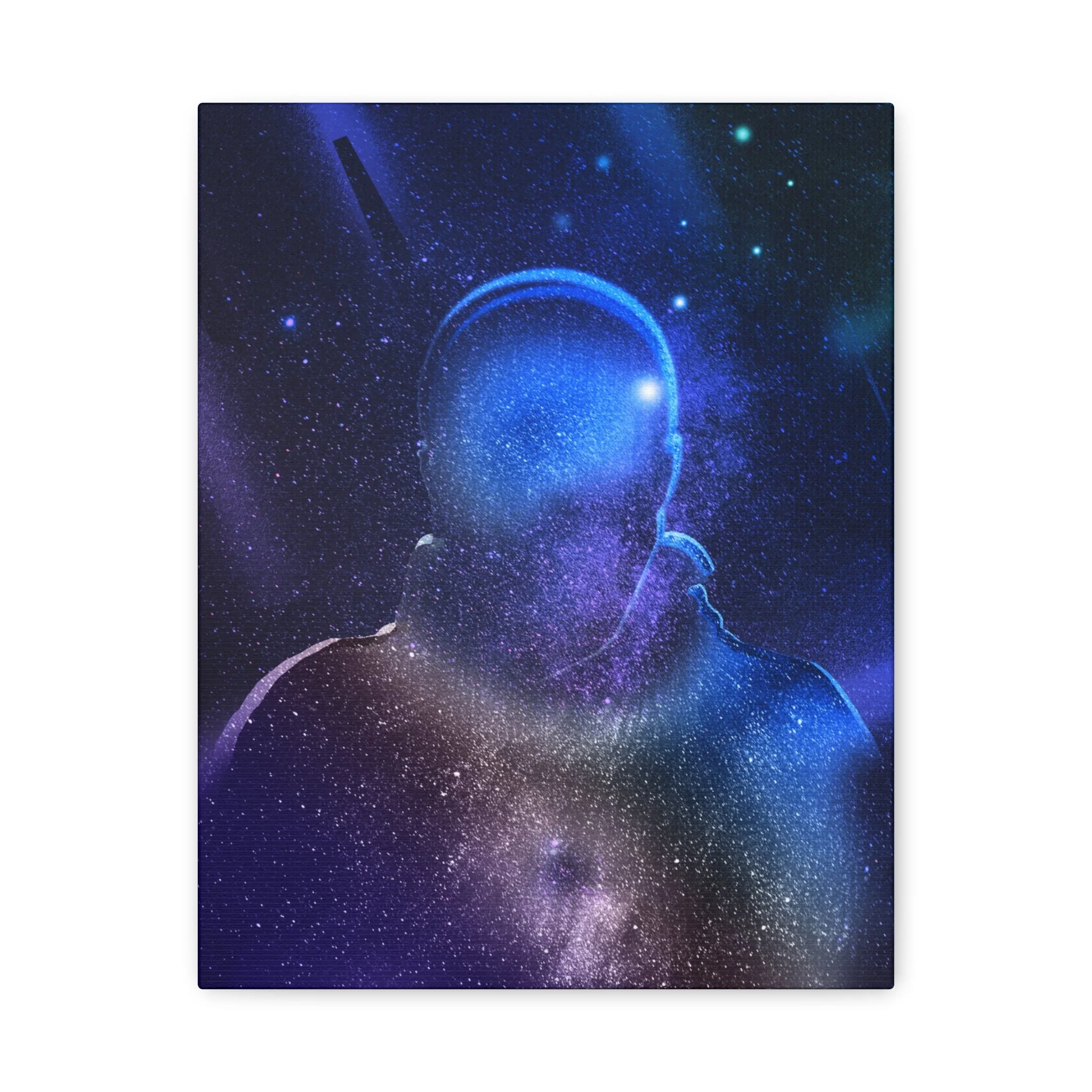 Figure In Space Matte Canvas Wall Art