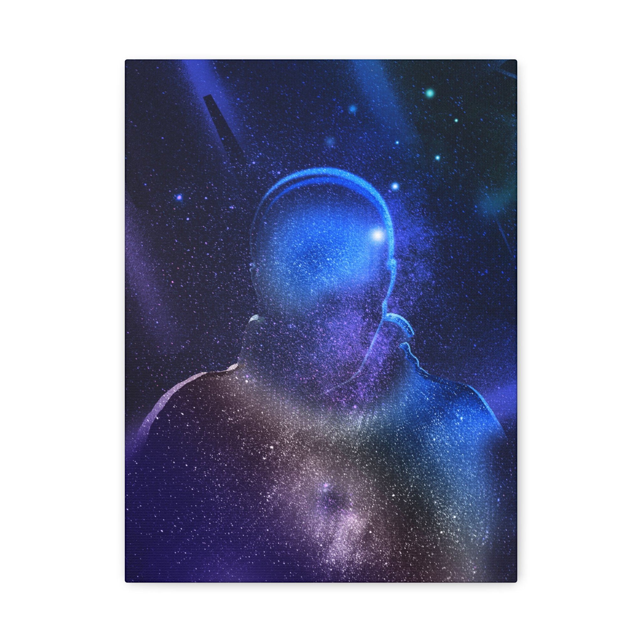 Figure In Space Matte Canvas Wall Art