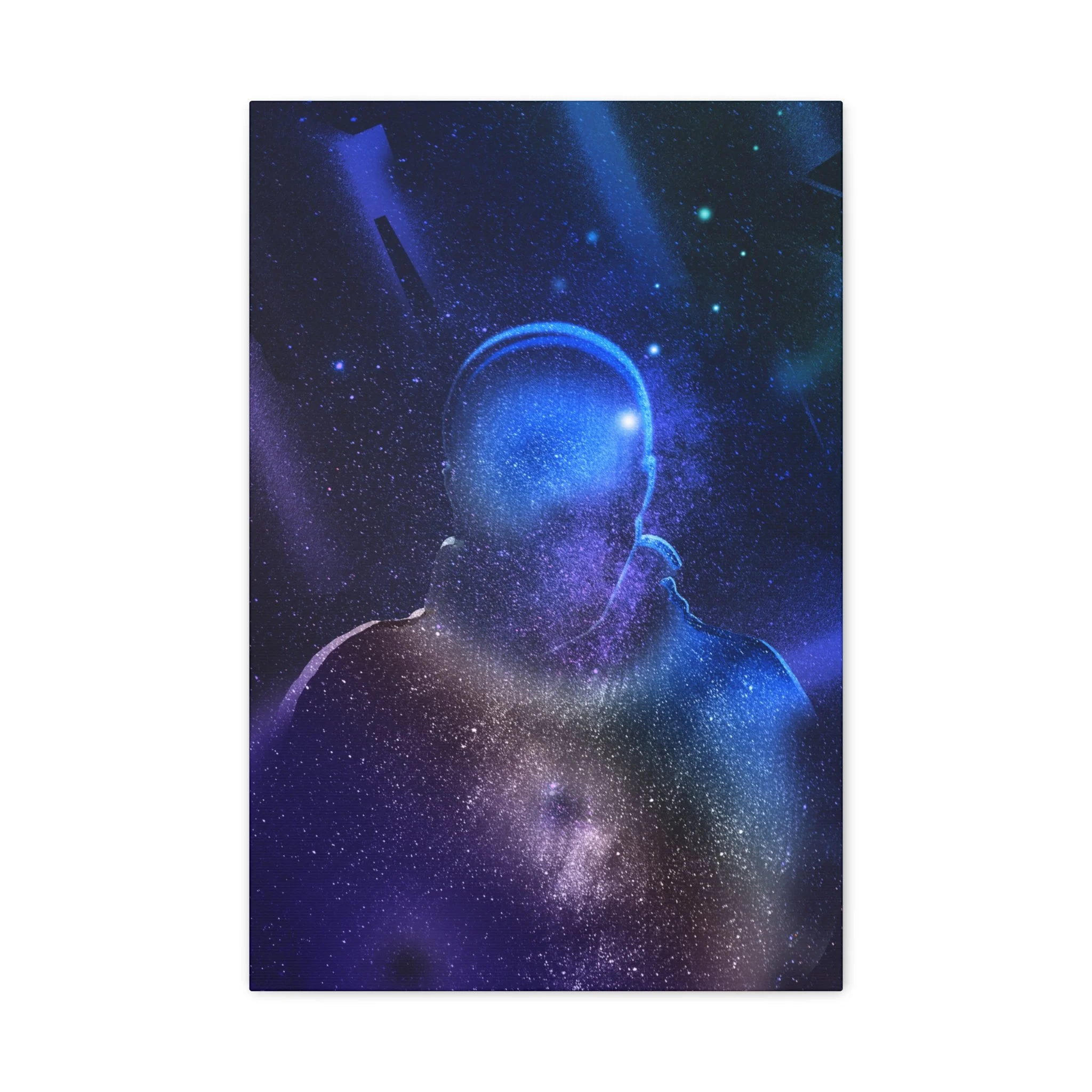 Figure In Space Matte Canvas Wall Art