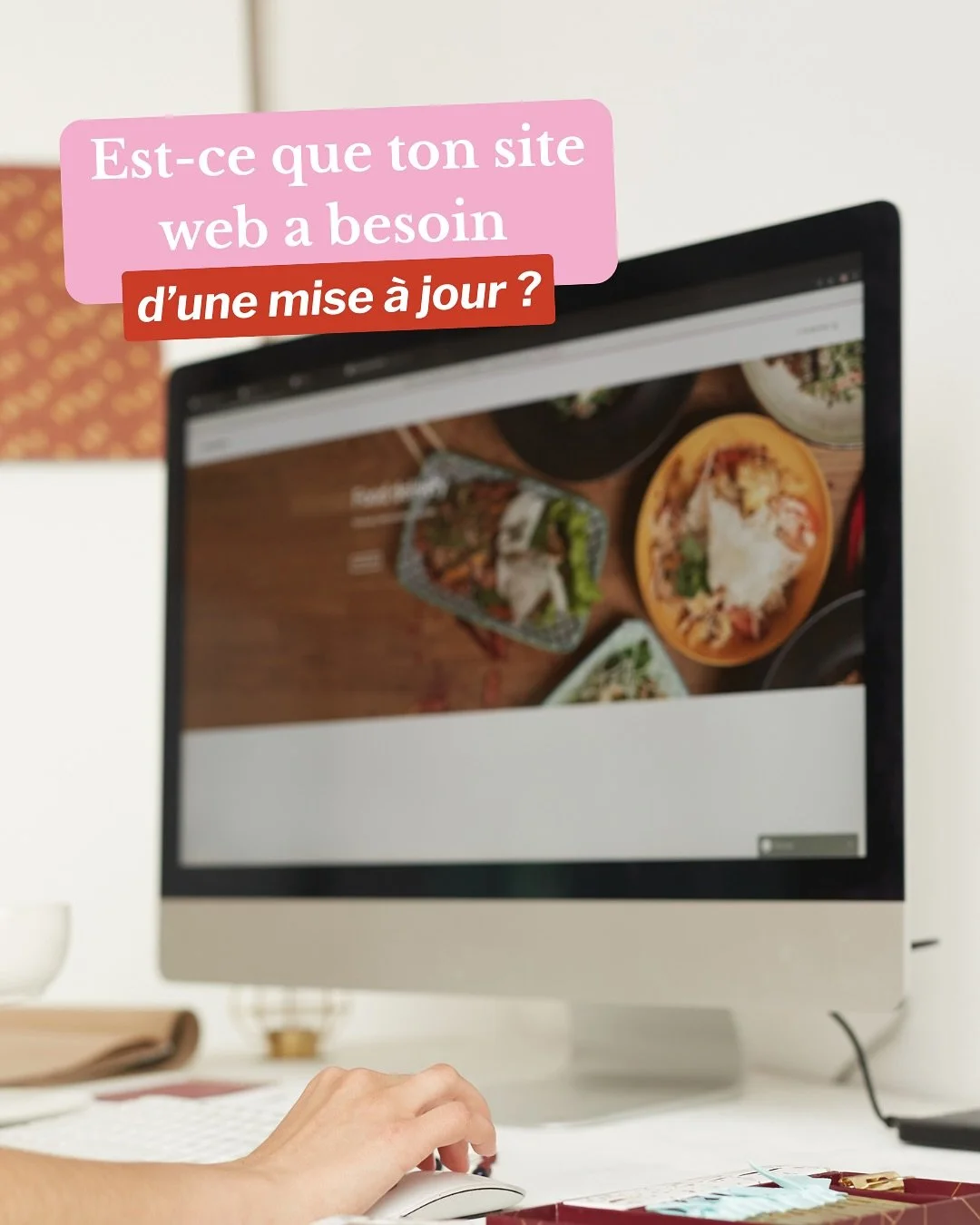 Ton site est-il toujours à ton image ?
Avec le temps, ton activité évolue, tes visuels aussi...
mais ton site suit-il la cadence ?
Un design daté, des infos obsolètes ou une mauvaise expérience mobile peuvent