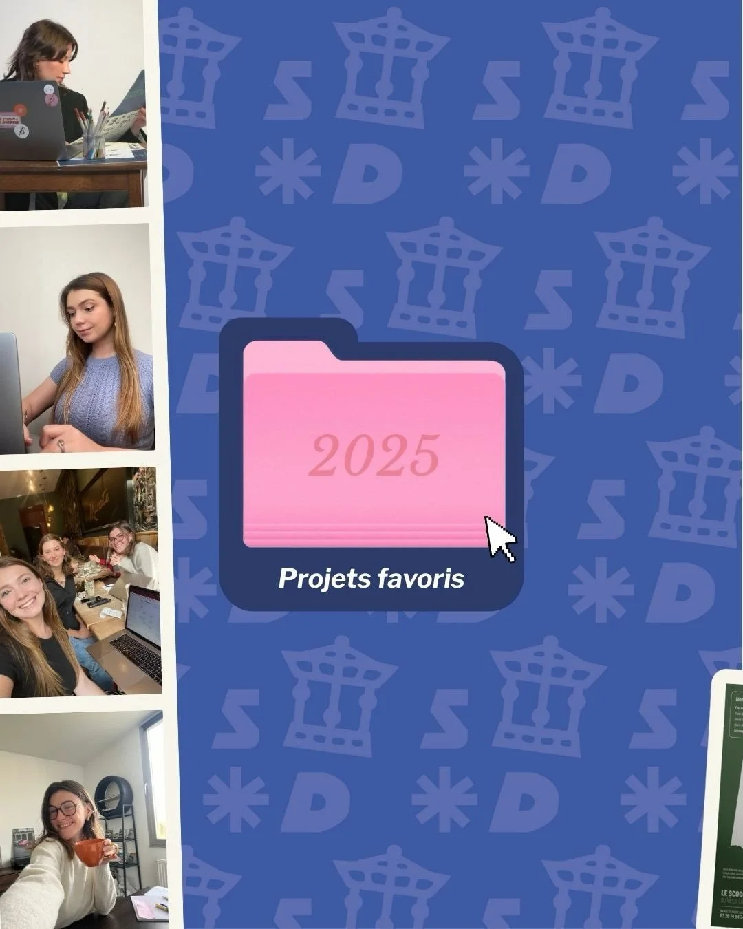 En 2025, le Studio a grandi, on a eu plein de projets trop chouette !! 

En 2026, on vous accompagne dans tous vos projets : identit&eacute; visuelle, r&eacute;seaux sociaux ou encore site internet ! On a h&acirc;te !! 🤩

&mdash;

Studio Ducasse, c&