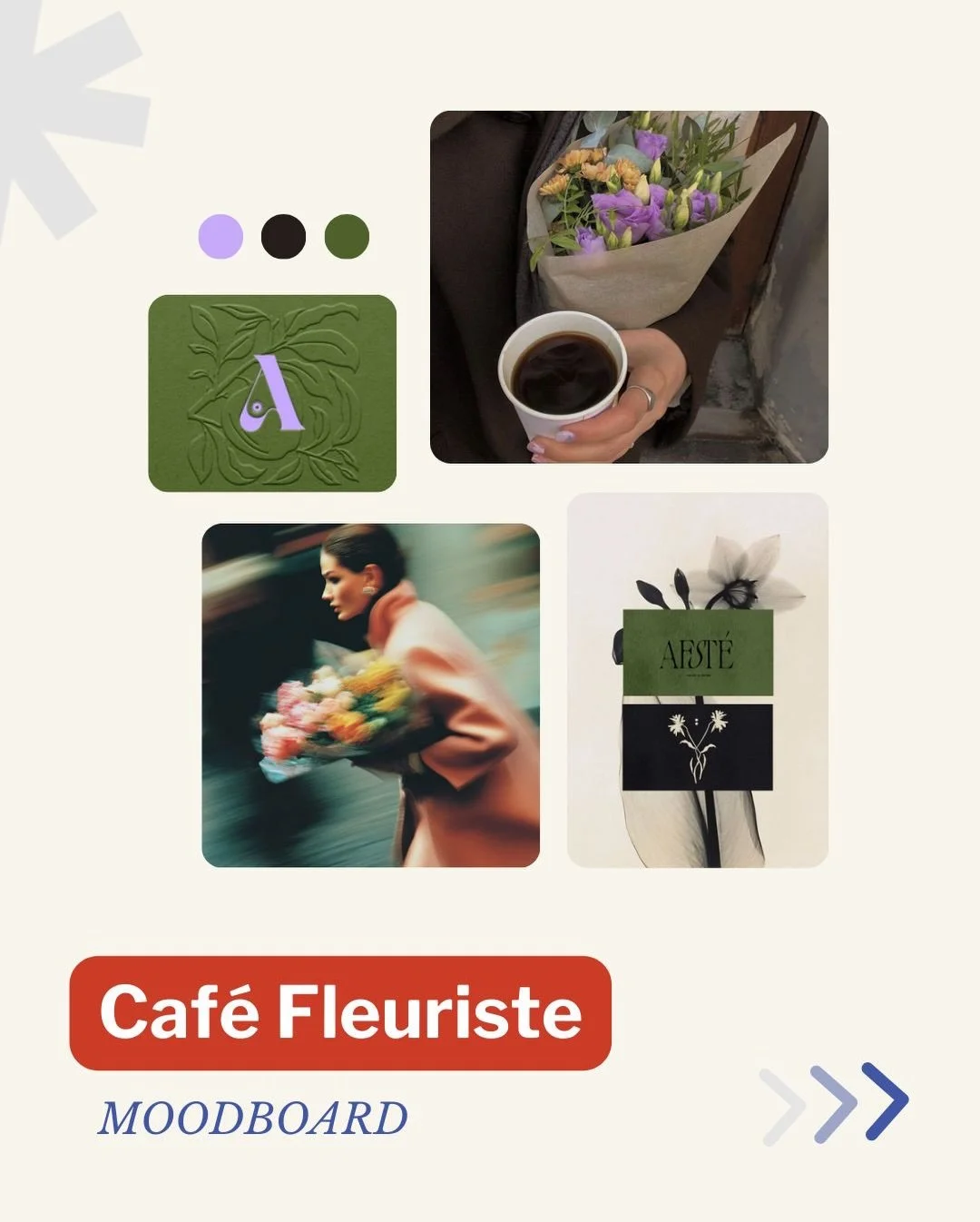 Aujourd&rsquo;hui, on explore l&rsquo;hybridation 🤭 : faire du caf&eacute;-fleuriste une destination design, organique et radicalement d&eacute;sirable gr&acirc;ce &agrave; la direction artistique !

Notre parti-pris cr&eacute;atif pour ce projet se