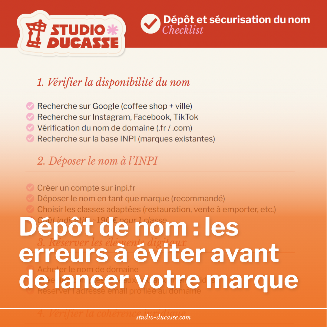 Dépôt de nom : les erreurs à éviter avant de lancer votre marque