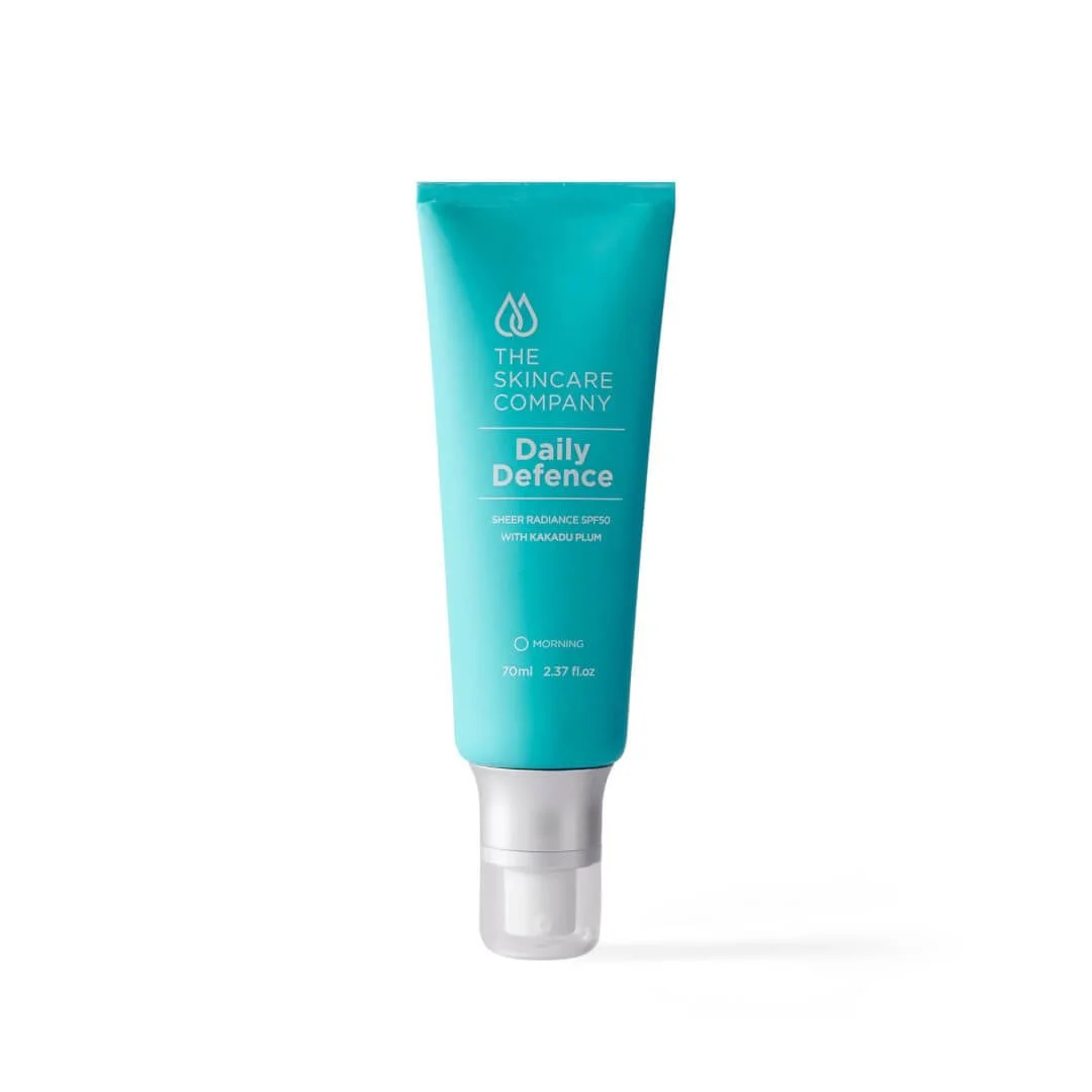 The Skincare Company Daily Defence Sheer Radiance SPF50.