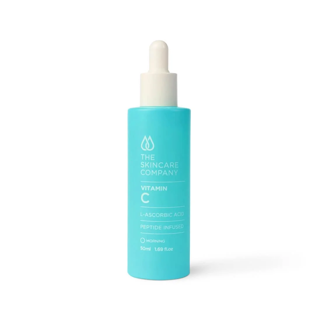 The Skincare Company Vitamin C Serum in a glass dropper bottle.