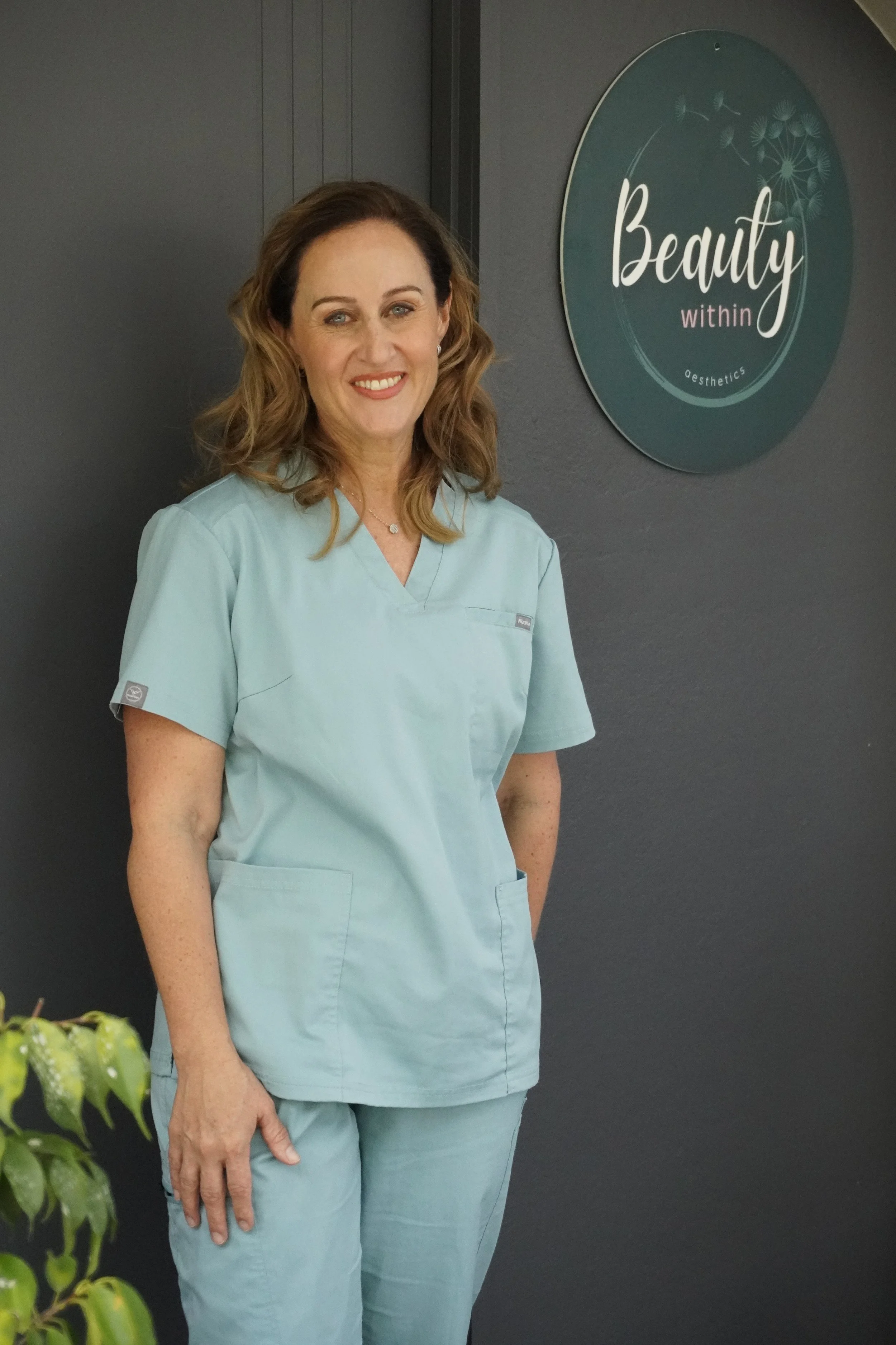 Nurse Jolieta outside the Beauty WithIn clinic in Carindale
