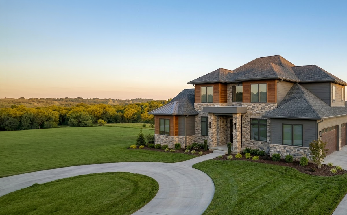 home exterior with facade and roof