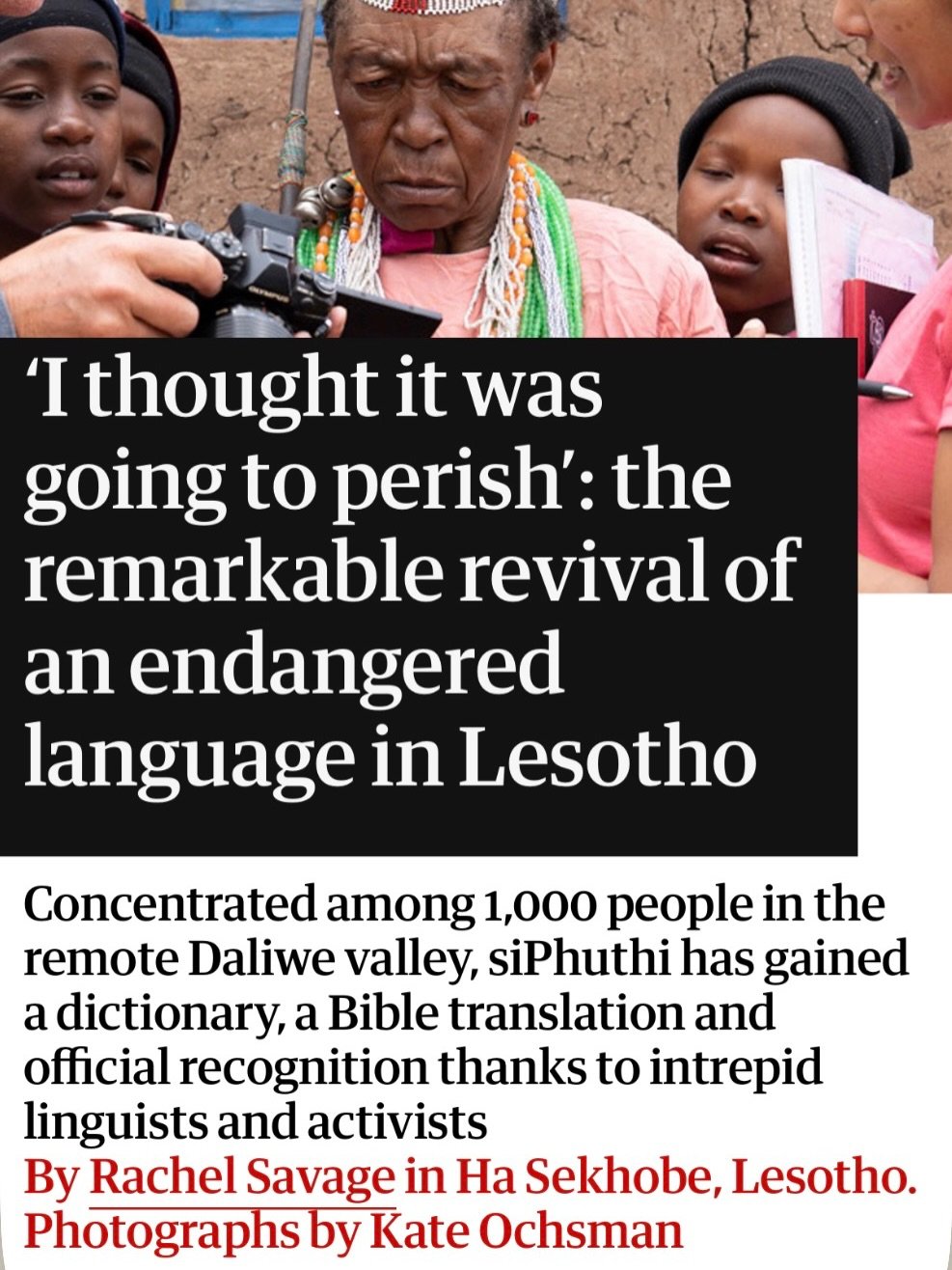 In mid-December, I had the honor of being hired by The Guardian as a photojournalist to accompany Guardian journalist @rachelmsavage in covering two stories in Lesotho. Lesotho is a teeny country inside of South Africa. I had never been there before 