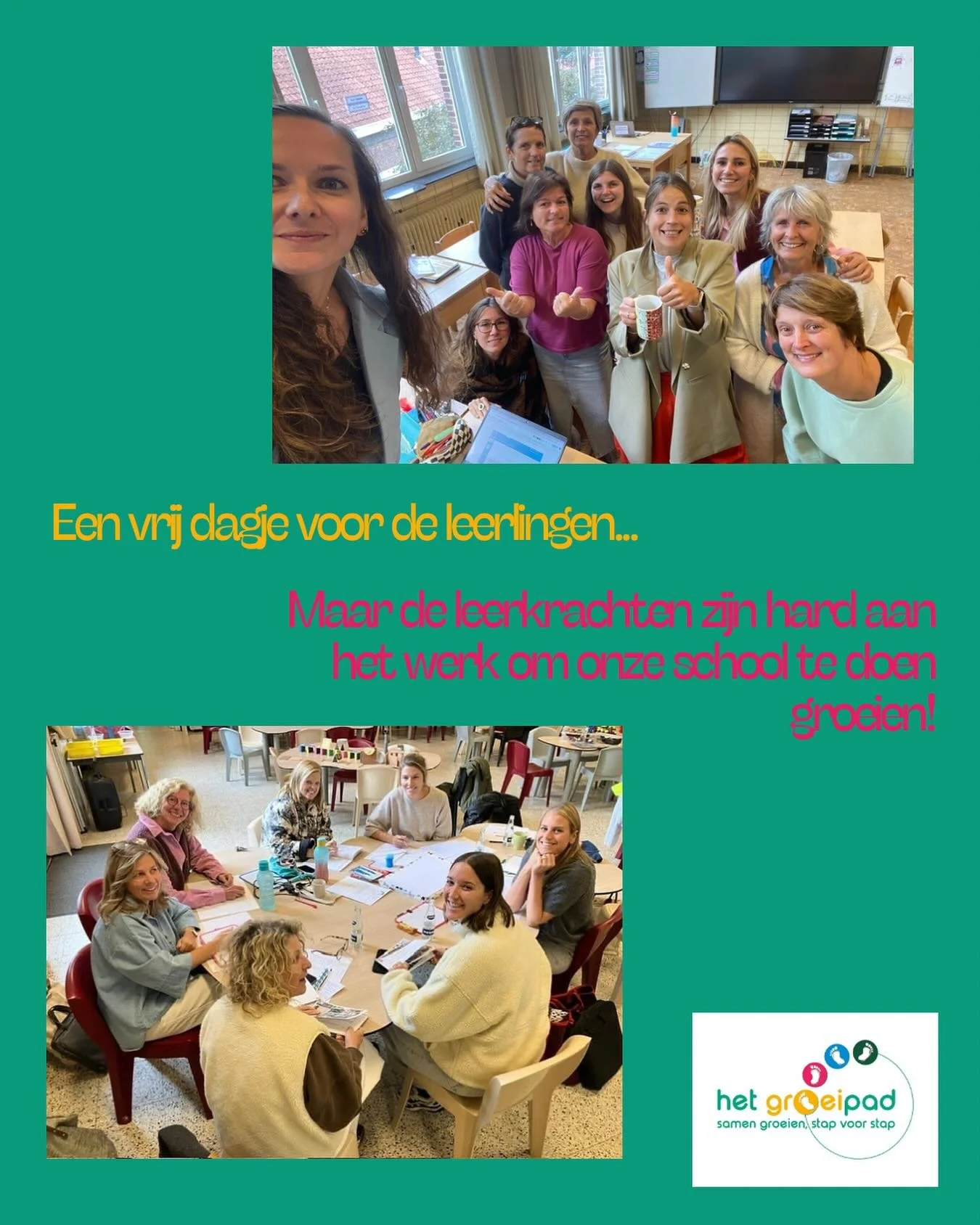 Pedagogische studiedag 🏫
Ben je benieuwd wat wij vandaag allemaal doen terwijl jullie een dagje vrij zijn? Volg onze stories! 👀