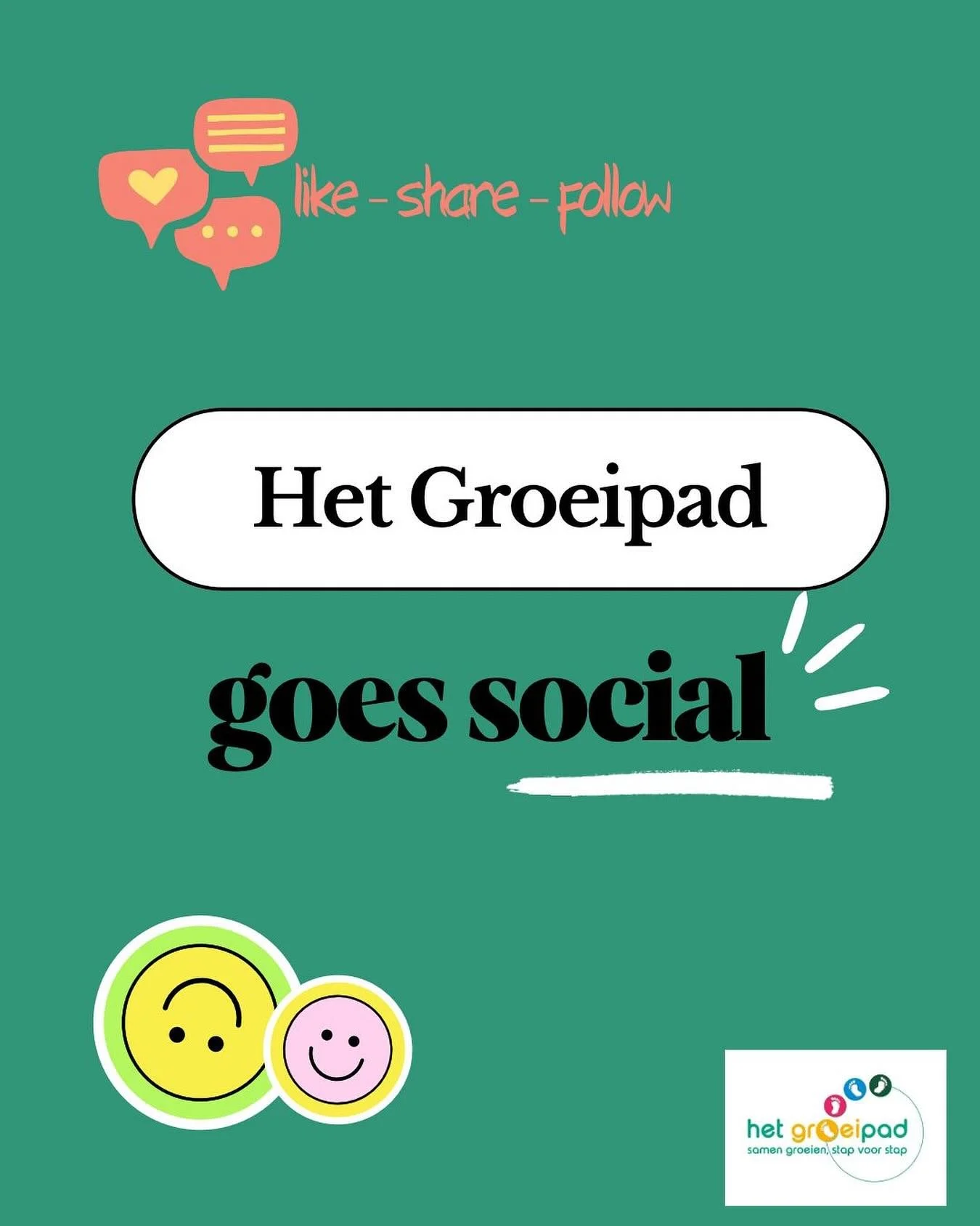 Yes, het is zover! 🙌
Het Groeipad is officieel lid van Instagram. 📲