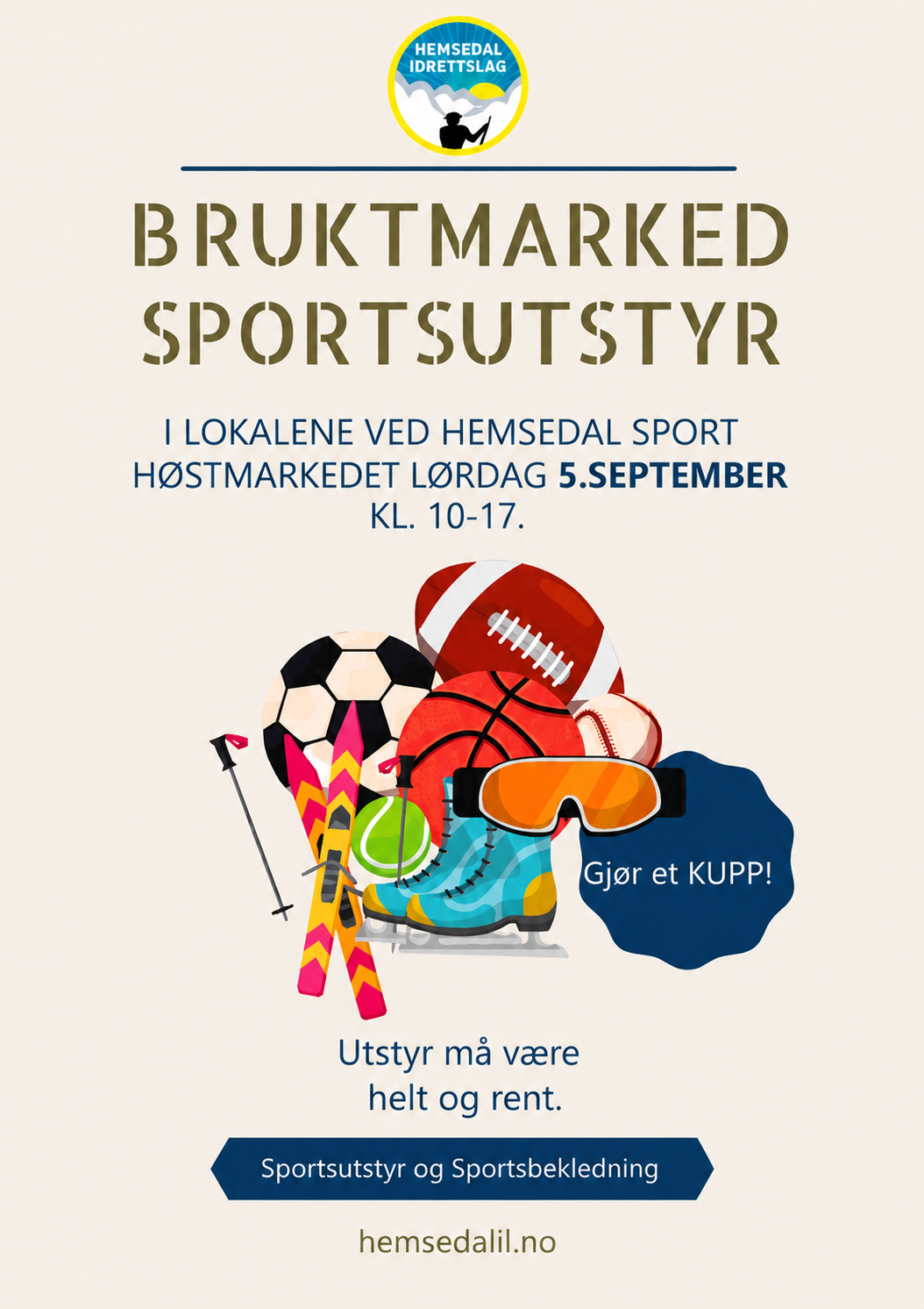Bruktmarked for idrettsutstyr 2026