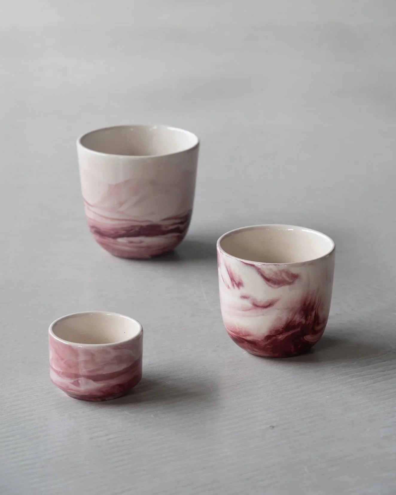 Bordeaux Marble Cappuccino Cup