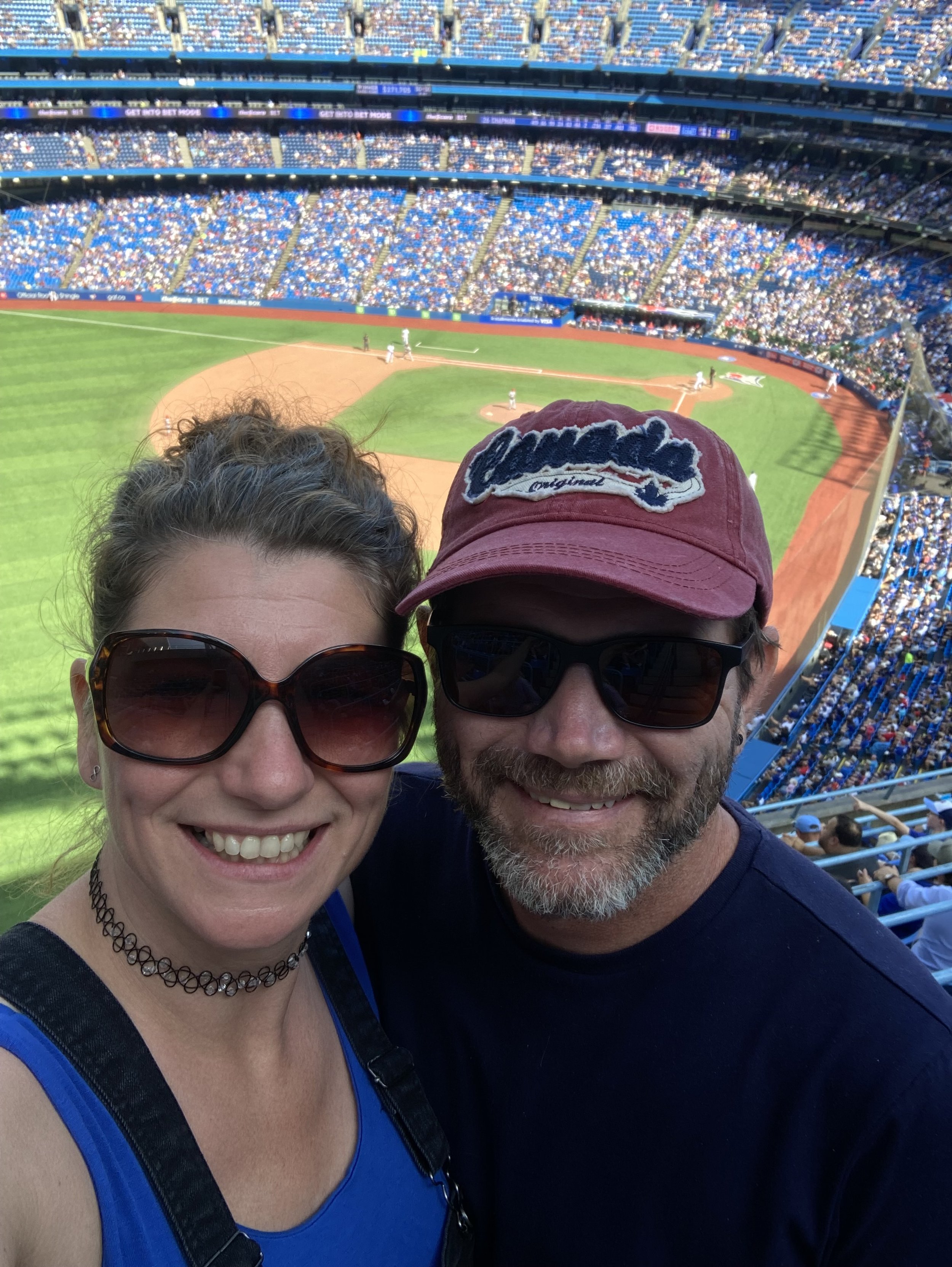 Baseball game in Toronto seeing the Blue Jays