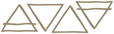 Abstract geometric line drawing with triangles and connecting lines