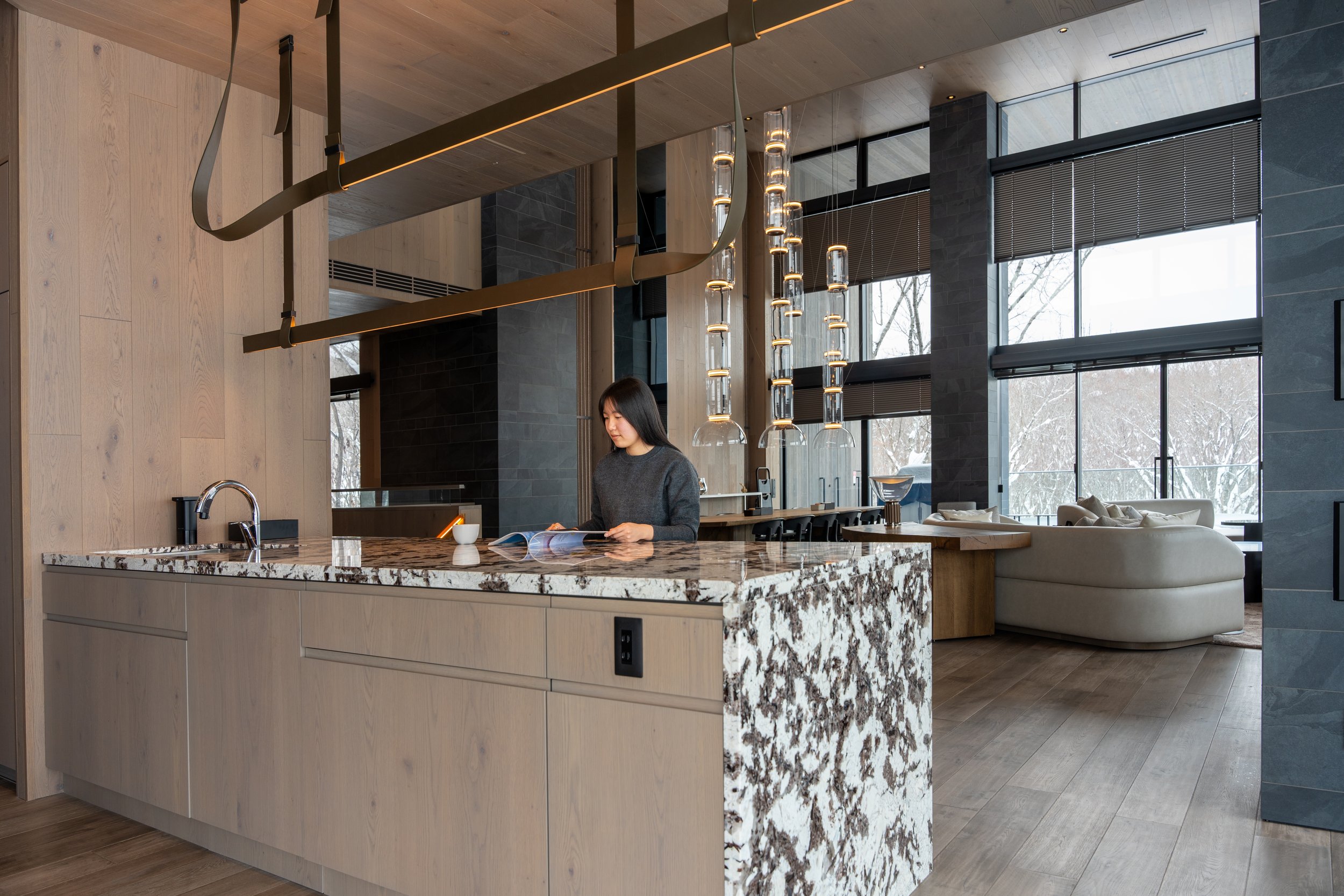 Corniche Hirafu Luxury Chalet in Niseko, Fully Equipped Kitchen