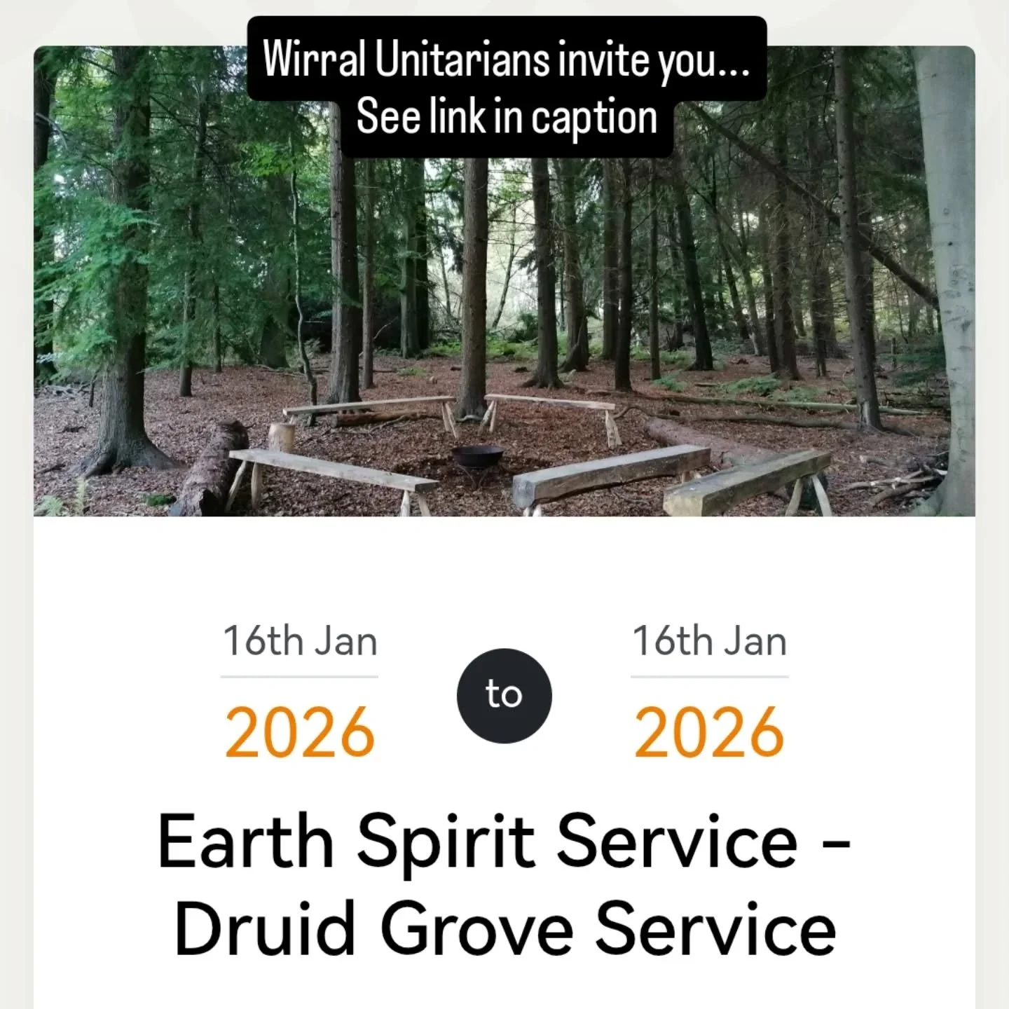 Link;
https://wirralunitarians.uk/event/earthSpiritService-DruidGroveService