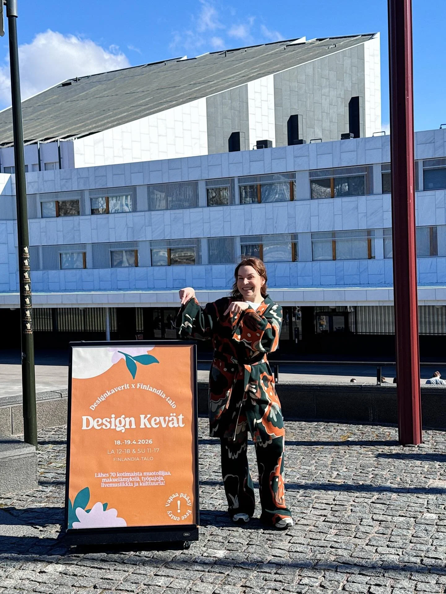 DESIGN KEV&Auml;T VIEL&Auml; T&Auml;N&Auml;&Auml;N KLO 11-17😍 Nappaa kaveri kainaloon ja suuntaa Finlandia-talolle🧡

Mukana upea kattaus kotimaista muotoilua eli mit&auml; parhain hetki tulla hankkimaan lahjat kev&auml;&auml;n ja kes&auml;n juhliin