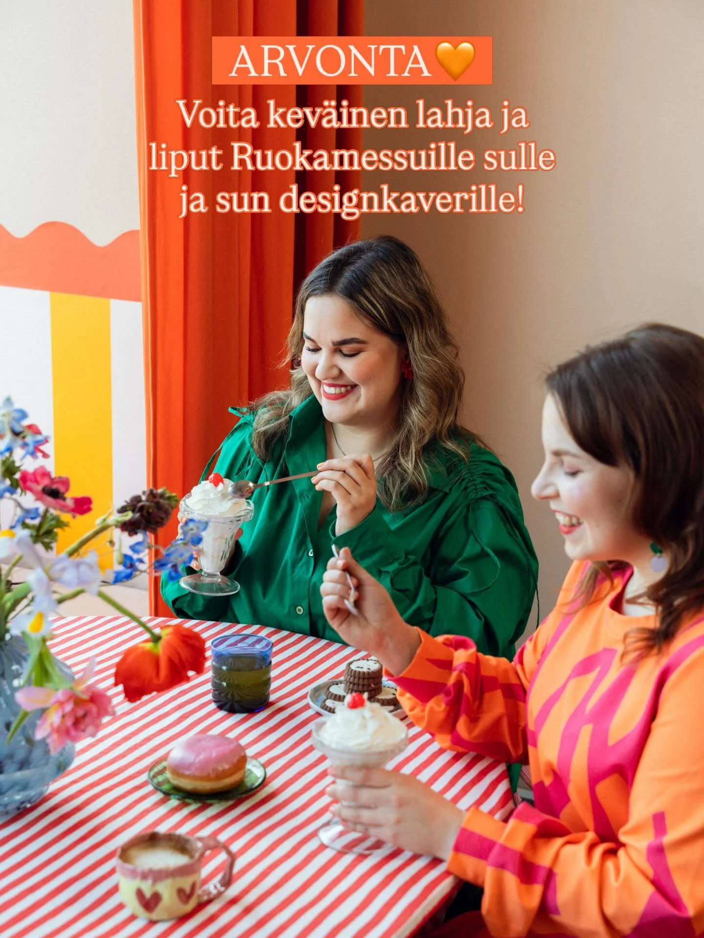 ARVONTA! Voita kotimaisen designin kev&auml;inen lahja ja liput Ruokamessuille sulle ja sun designkaverille😍

Ruokamessut Pop Up Shop x Designkaverit rantautuu 24.-26.4. Helsingin Messukeskukseen🧡 Mukana on yli 40 kotimaista br&auml;ndi&auml; ja ni
