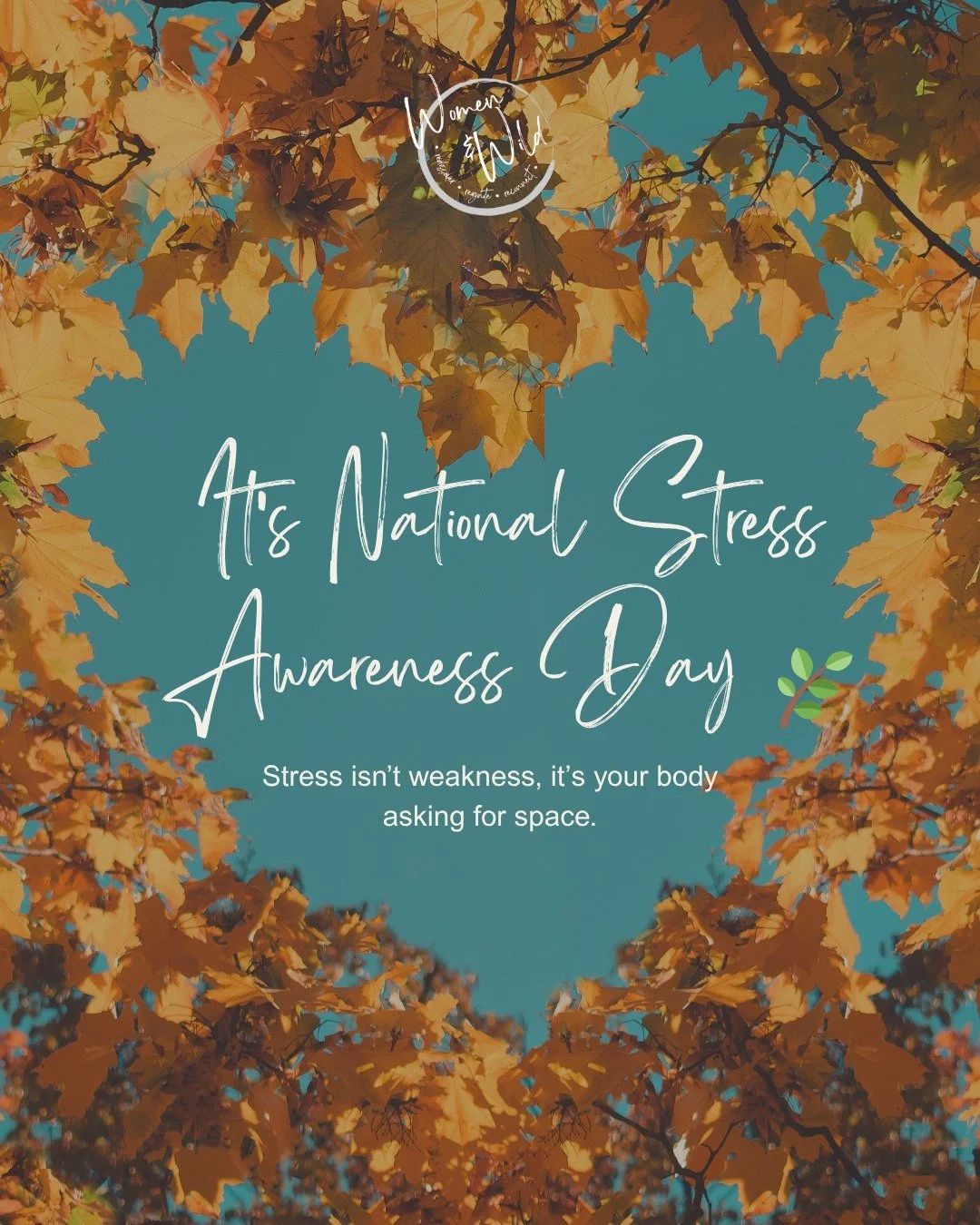 🌿 It&rsquo;s National Stress Awareness Day, a reminder that stress isn&rsquo;t weakness, it&rsquo;s your body&rsquo;s alarm saying: something needs care!

We all feel it, work deadlines, family pressures, the invisible load we carry.
Sometimes stres