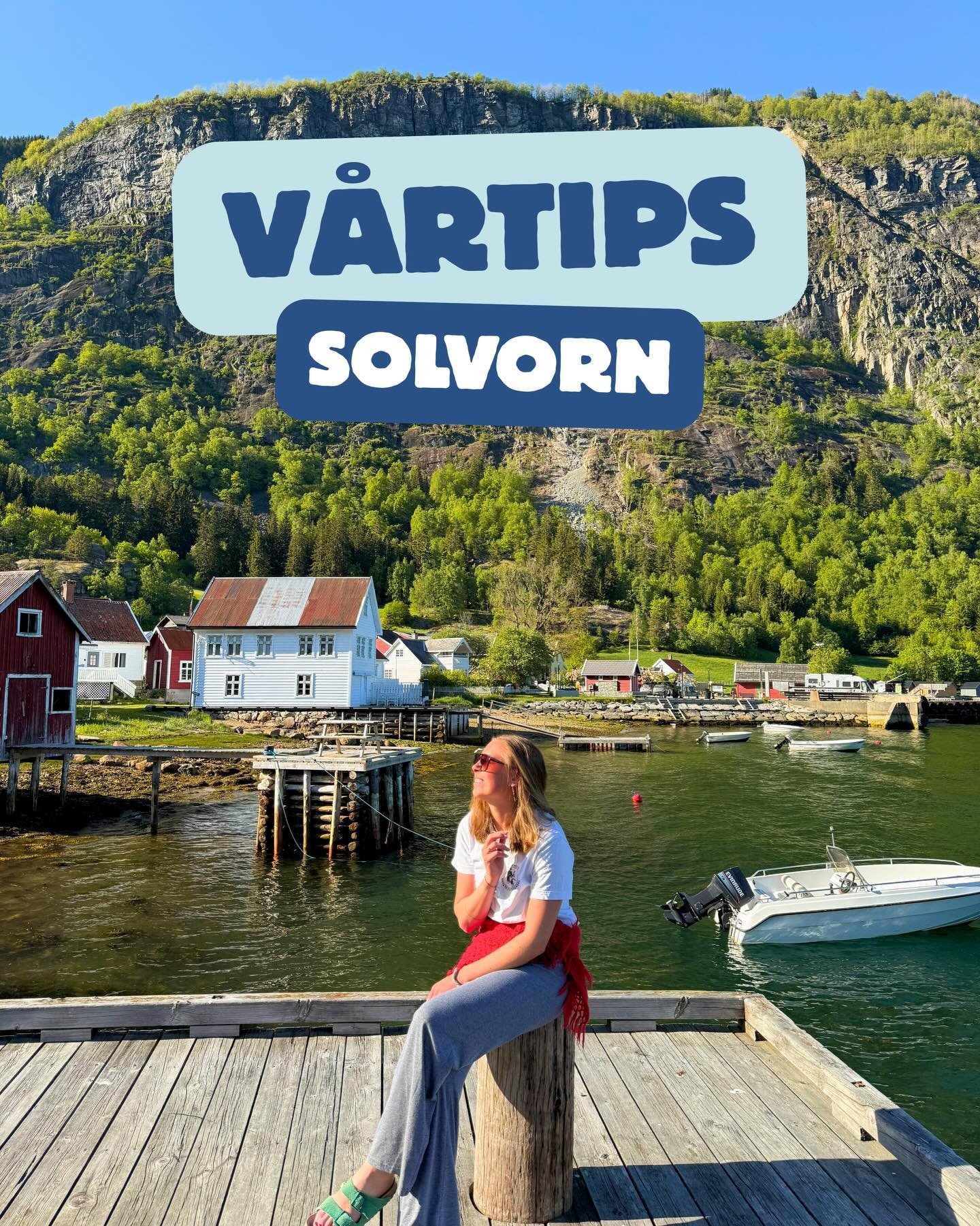 Lite som sl&aring;r Solvorn i mai!🌸 En av de fineste perlene i Luster, og kun 20 minutter fra Sogndal. Perfekt for en s&oslash;ndagstur!

#solvorn #v&aring;rtips #luster #norge