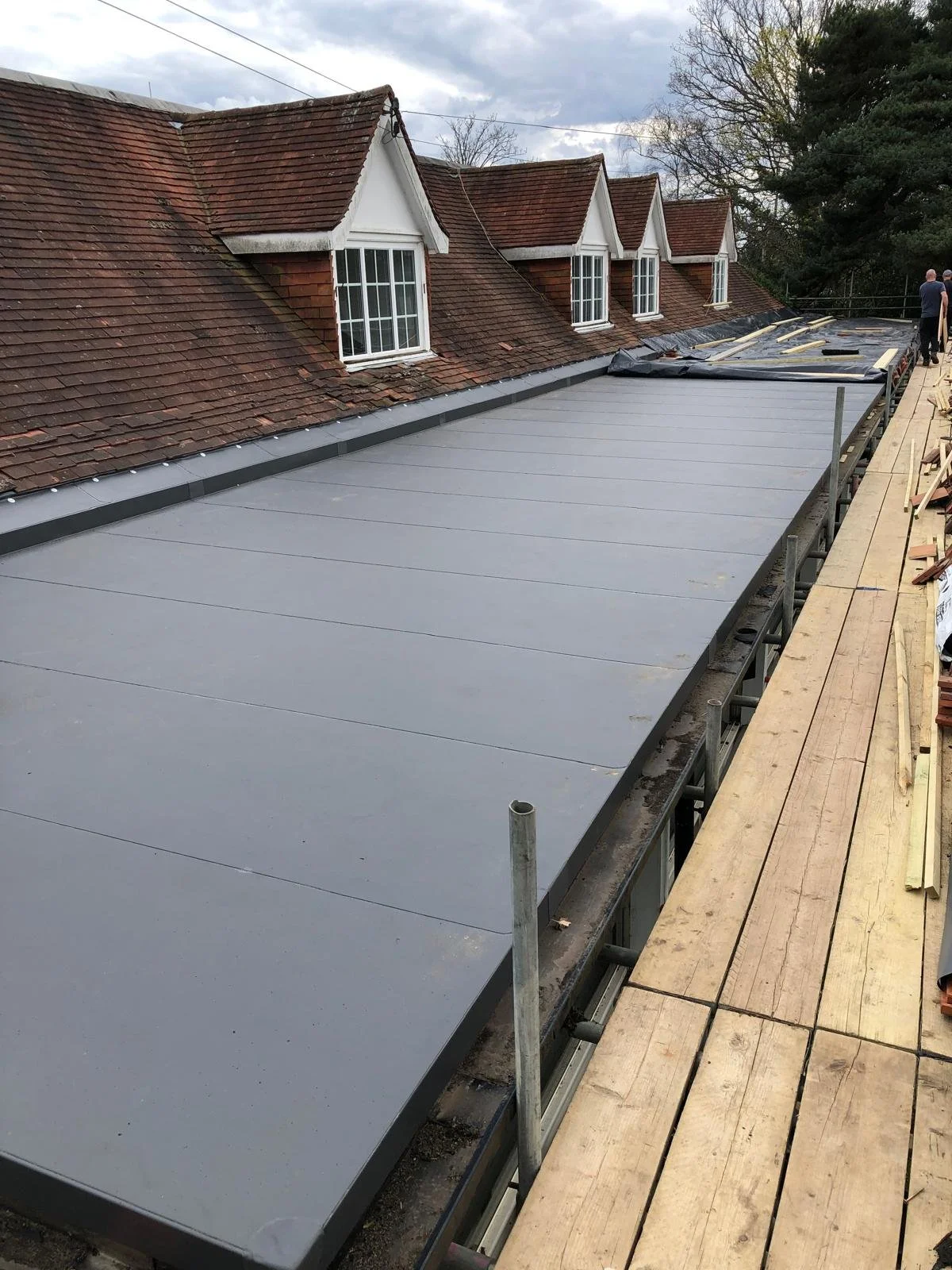 Flat roofing